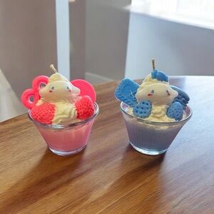 Cute Animal-Themed Candles - Pink & Blue
